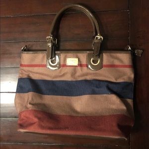 Striped Tote Purse